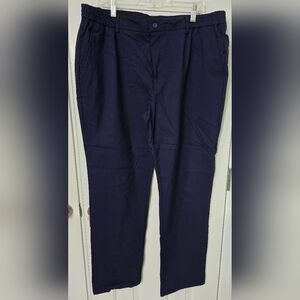 Mens Blue Stretch Pocket Pant 2XL 32"Long